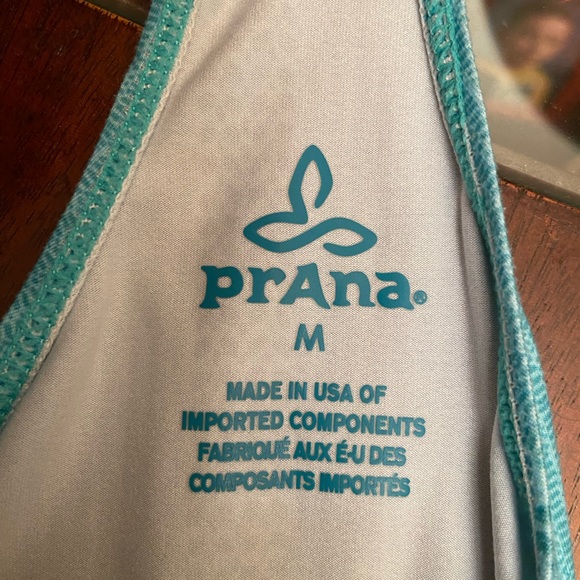 PrAna Turquoise /Teal Racerback Tank Top size med - Picture 7 of 9